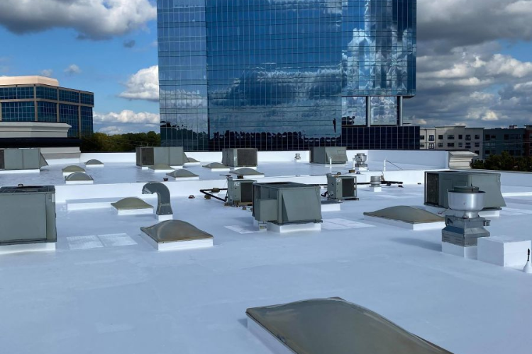 Finished work from a local Clayton Commercial Roofing Contractor