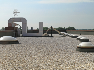 A commercial building with well-maintained roofing in Clayton, NC