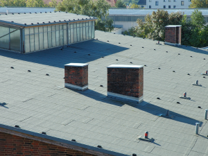 Cutting-edge commercial roofing materials and technologies displayed by leading Raleigh roofing contractors.