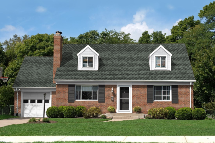 Close-up of energy-efficient GAF Timberline HDZ® roofing shigles