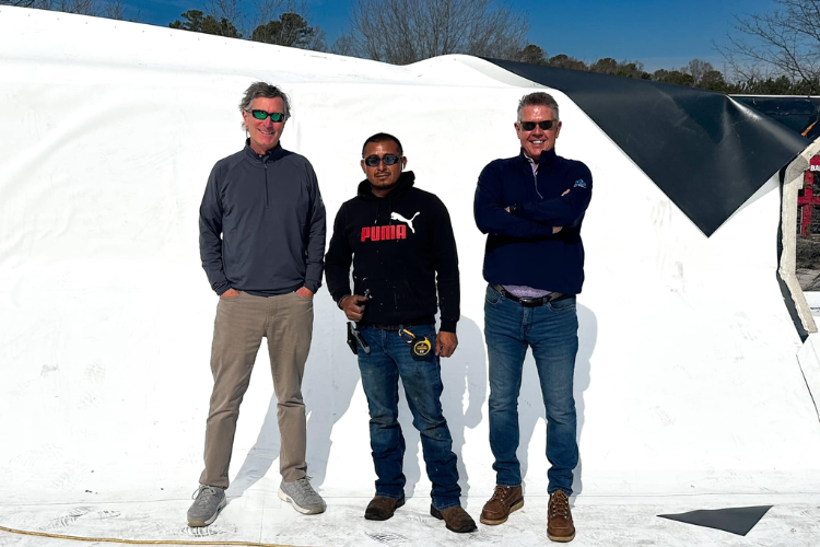 G3 Roofing inspecting a commercial roof in Garner
