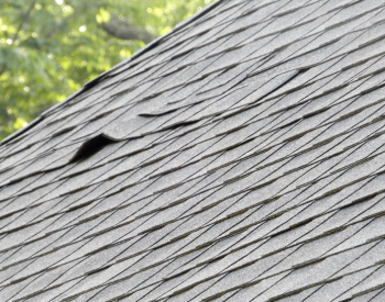 Signs of roof damage in a Morrisville home